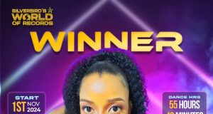 Lilian Madubulum Shatters Marathon Dance Record at Silverbird’s World of Records (SWORD)