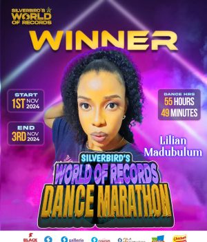 Lilian Madubulum Shatters Marathon Dance Record at Silverbird’s World of Records (SWORD)